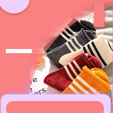 电商淘宝秋冬长筒棉袜直通车背景