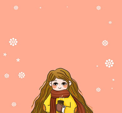 可爱搞笑冬天保暖清新朋友圈封面背景