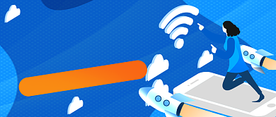 蓝色科技5G公众号首图背景