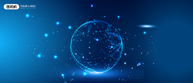 最佳合作伙伴奖科技风大气颁奖KT板背景