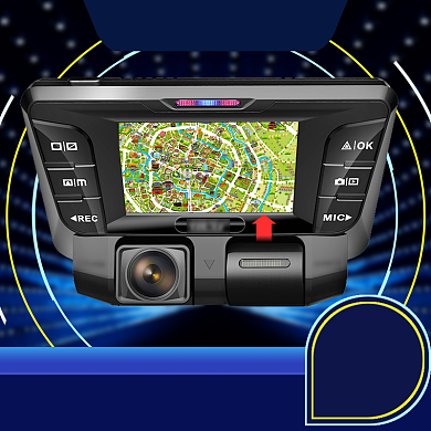 电商主图直通车汽车配件行程记录仪背景