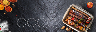 烧烤外卖平台店招海报背景