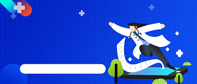 医师在线诊疗手绘卡通公众号首图背景