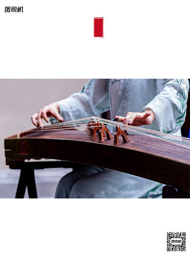 古筝培训简约教育宣传印刷海报背景