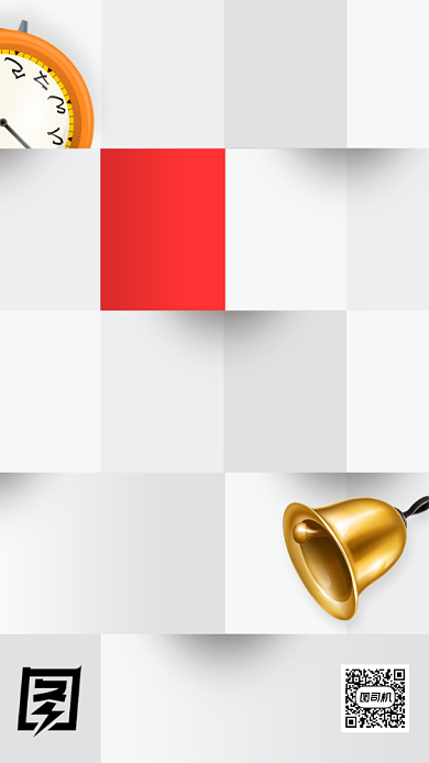 企业招聘创意方块手机海报背景