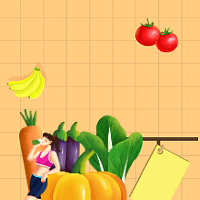 国际素食日清新插画公众号次图背景