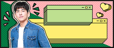 扁平几何回家穿搭新媒体首图背景