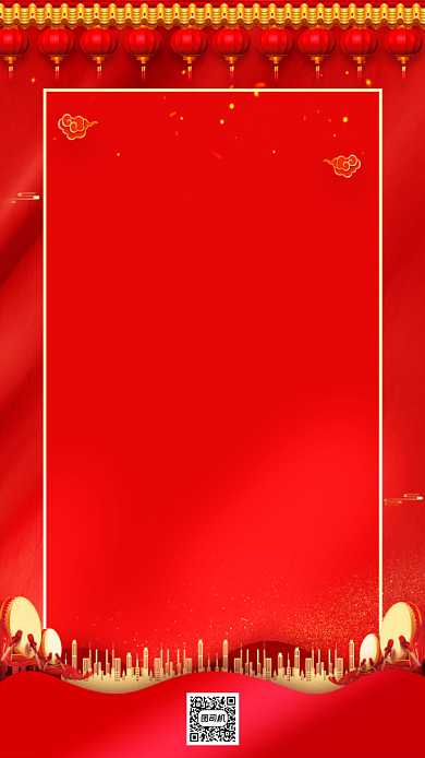 感谢信中国风手机海报背景