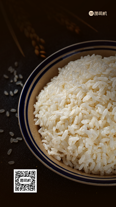 节约粮食公益宣传手机海报背景