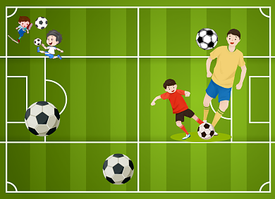 我为足球狂卡通体育足球小报手抄报背景