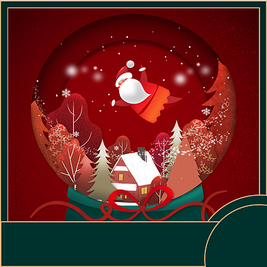 圣诞节水晶球主图背景