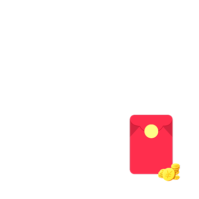 创意卡通红包优惠券背景