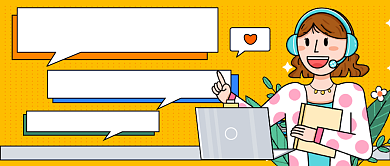 黄色卡通几何插画网红直播公众号首图背景