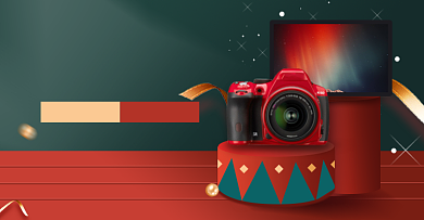 双旦礼遇季淘宝电商横版图背景