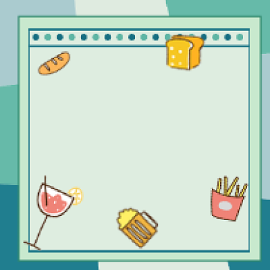 0卡零食清单清新简约公众号次图背景