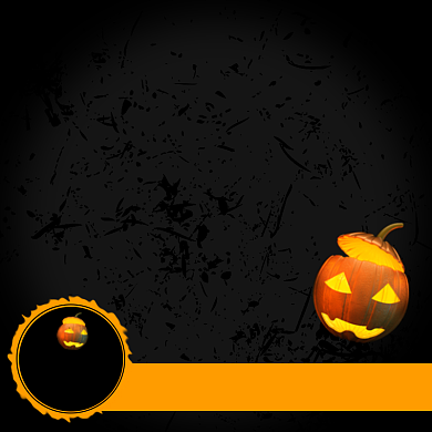 疯狂万圣节装饰品专场促销主图图标背景