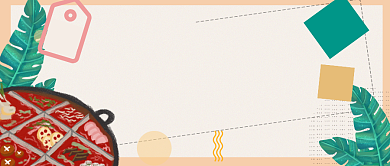 美食福利大放送餐饮优惠清新首图背景