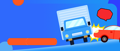 交通事故自救指南蓝色卡通公众号首图背景