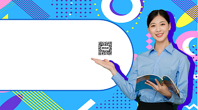 英语提升手机横版海报背景