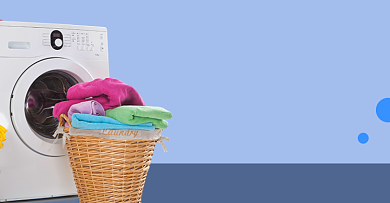 滚筒洗衣机全自动家用大容量双十二海报背景