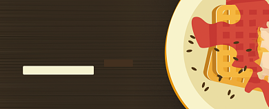 卡通简约饮品店餐厅代金券优惠券背景