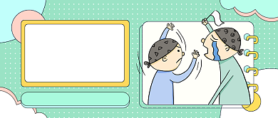 打工人加油趣味人物插画公众号首图背景