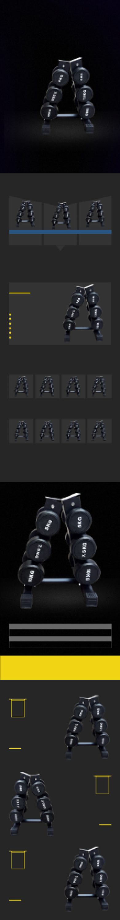 PU商业哑铃黑色时尚健身器材简约详情页背景