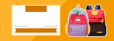 开学季书包文具促销电商banner背景