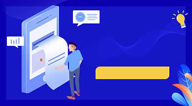 信用卡还款插画广告banner背景