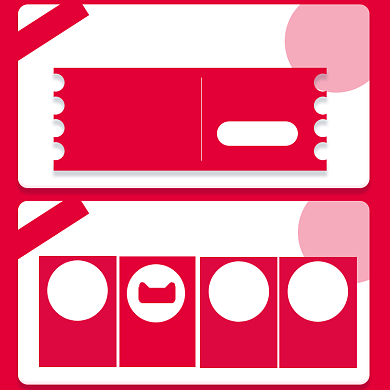 正品保障包红色优惠券七夕品牌会员权益背景