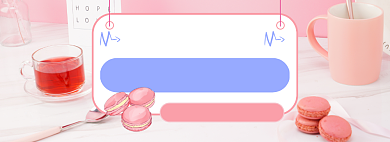 夏日宅家零食电商淘宝banner图背景