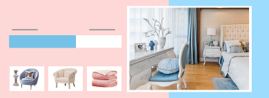 电商时尚家居促销海报背景