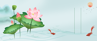 末伏节气公众号首图背景