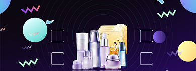 天猫造物节化妆品banner背景