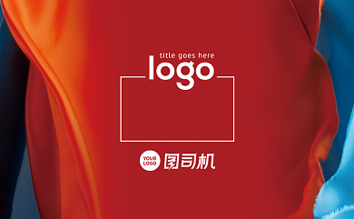 彩色撞色高档装饰公司名片背景