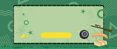 卡通绿色早教启蒙公众号首图背景