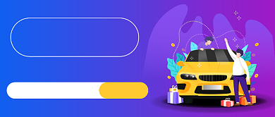 紫色渐变汽车分期贷款公众号首图背景