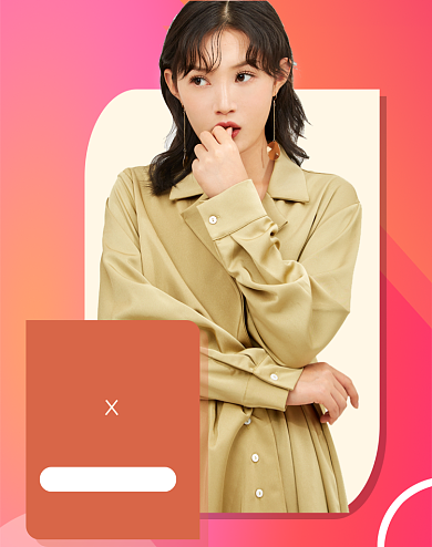 秋冬焕新季女装风衣外套大衣海报背景