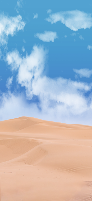 蓝天白云沙漠手机壁纸背景