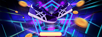 简约创意双11预售鞋子海报背景