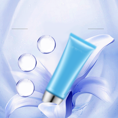 浅蓝护肤品爽肤水化妆水成分防晒主图背景