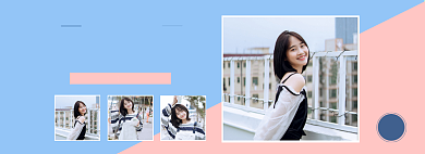 秋季女装上新小清新海报背景