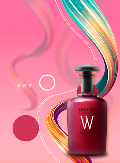 美发店产品推荐印刷海报背景