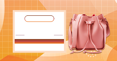 秋季大牌包包上新活动海报背景