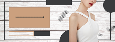 时尚女装上新电商淘宝banner图背景