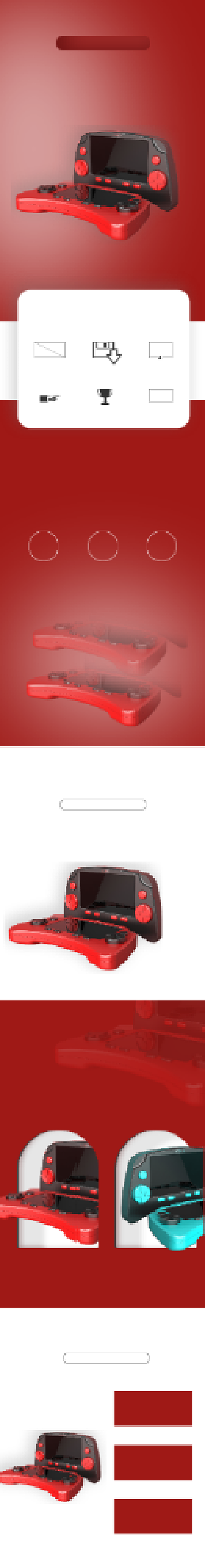 游戏机打游戏数码电器详情页背景