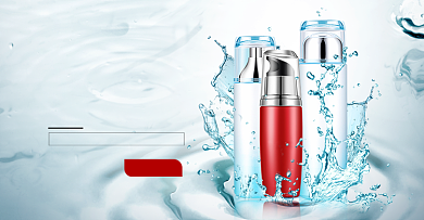 新势力周秋上新简约时尚美妆护肤海报背景