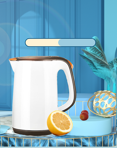 双12来啦简约蓝色清新家电场景海报背景