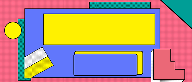 几何孟菲斯简约合伙人招募公众号封面背景