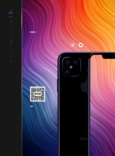 创意iphone12上市预售宣传海报背景